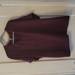 Short sleeve textured blouse